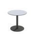 Outdoor-Tisch, HxØ 750x800mm, rund, Tellerfuß mattschwarz, Platte grau