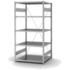 Systemregal, Grundfeld, HxBxT 2000x1060x835mm, Fachl. 130kg, 5xStahlboden