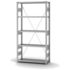 Systemregal, Grundfeld, HxBxT 2000x1060x335mm, Fachl. 300kg, 5xStahlboden