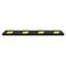 Parkplatzbegrenzung, B 1800mm, Recycling-Gummi, schwarz/gelb