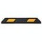 Parkplatzbegrenzung, B 900mm, Recycling-Gummi, schwarz/gelb