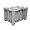Palettenbox, HxLxB 760x1200x800mm, 470l, PE, grau, Wände geschlossen