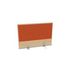 Aufsatz-Paneel, f. Schreibtisch, Anbau hinten, NH-Ahorn, BN3012-orange