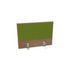Aufsatz-Paneel,f. Schreibtisch,Anbau hinten,B 800mm,NT-Cherry,BN7048-grün