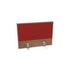 Aufsatz-Paneel,f. Schreibtisch,Anbau hinten,B 800mm,NT-Cherry,BN4011-rot