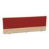 Aufsatz-Paneel,f. Schreibtisch,Anbau hinten,B 1600mm,NH-Ahorn,BN4011-rot