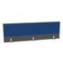 Aufsatz-Paneel,f. Schreibtisch,Anbau hinten,MS-dunkelgrau,BN6016-blau