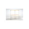 Umkleidebank, HxLxT 1670x1500x375mm, Holzleisten, RAL7035