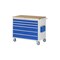 Werkzeugwagen, HxBxT 975x1145x650mm, Bucheplatte, Tragl. 450kg