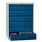 Schubladenschrank, HxBxT 1000x1023x600mm, RAL7035, Front RAL5010
