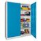 Großraum-Flügeltürenschrank,HxBxT 1950x1500x600mm,RAL7035,Front RAL5012