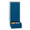 Schubladenschrank, HxBxT 1000x500x600mm, RAL7035, Front RAL5010
