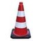 Leitkegel, H 500mm, PVC, rot/weiß, reflektierend