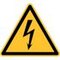 Warnschild, f. innen/außen, elektrische Spannung, Wandschild, Kunststoff