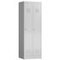 Garderobenschrank, HxBxT 1800x590x500mm, 2 Abt., Abt. B 295mm, Drehriegel