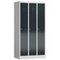 Garderobenschrank, HxBxT 1800x870x500mm, 3 Abt., Abt. B 295mm, Drehriegel
