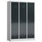 Garderobenschrank,HxBxT 1800x1185x500mm,3 Abt.,Abt. B 395mm,Drehriegel