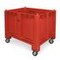 Großbehälter, HxLxB 1000x800x1200mm, 550l, PP, rot, Wände geschlossen