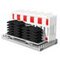 Schrankenzaun-Set, 10 Zaunelemente, 11 Fußplatten, HxL 1250x2250mm
