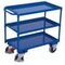 Tischwagen, Tragl. 400kg, 3 Etage(n), Ladefl. LxB 845x495mm, Blechetage