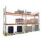 Palettenregal, Grund+Anbau, HxBxT 3360x5700x1100mm, je Feld 2xTraversen
