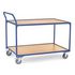 Etagenwagen,Tragl. 300kg,2xHolzplatte,Ladefl. LxB 1200x800mm,Holzetage