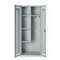 Putzmittelschrank, HxBxT 1850x800x500mm, 4 Fächer/Kleiderstange/Haken