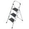 Klapptritt, 3 Stufen m. Anti-Rutsch-Matten, Podest H 690mm