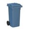 Mülltonne,120l,HxBxT 933x500x550mm,Deckel blau,Korpus HDPE blau,2 Räder