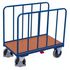 Rohr-Längswandwagen, Tragl. 500kg, Ladefl. LxB 1260x760mm, Holzplatte