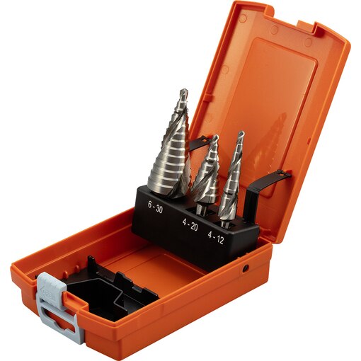HSS STEP-DRILL BOX 3-PART