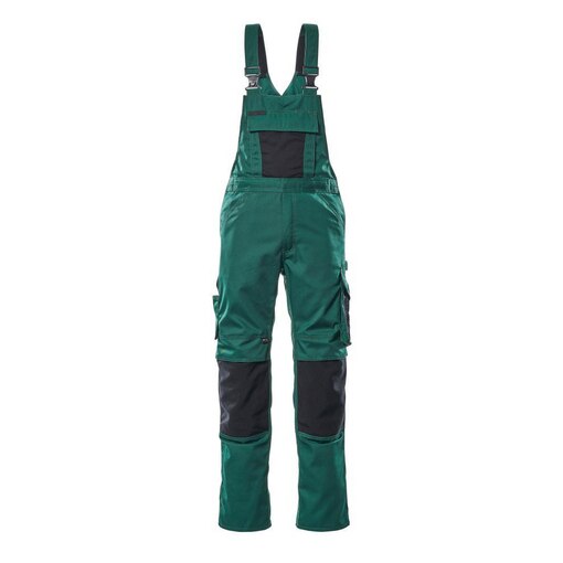 Latzhose Knietasche UNIQUE Grün/Schwarz 46/82