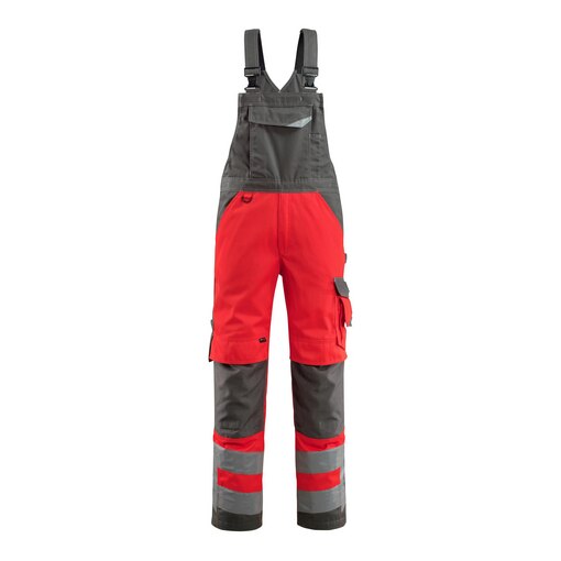 Latzhose Knietasche SAFE SUPREME W-Rot/Anthr. 44/82