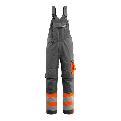 Latzhose Knietasche SAFE SUPREME Anthra./W-Orange 44/82
