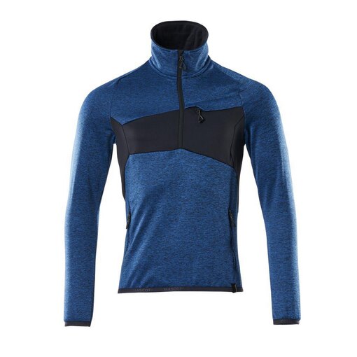 Fleecepullover RV ACCELERATE Azurblau/Schwarzblau M