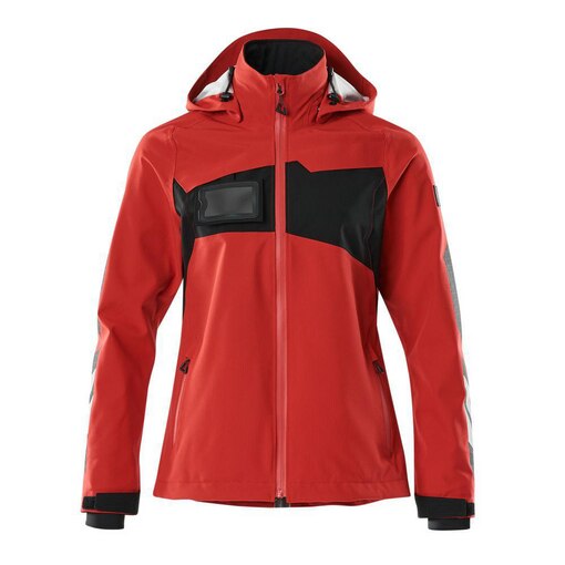 Hard Shell Jacke Damen ACCELERATE Verkehrsrot/Schwarz XS