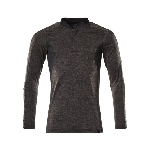 Polo-Shirt, Langarm ACCELERATE Anthr./Schw. XS