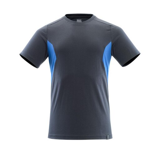 T-Shirt ACCELERATE Schwarzblau/Azurblau XL