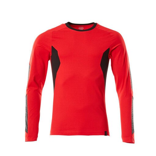 T-Shirt, Langarm ACCELERATE Verkehrsrot/Schwarz 2XL