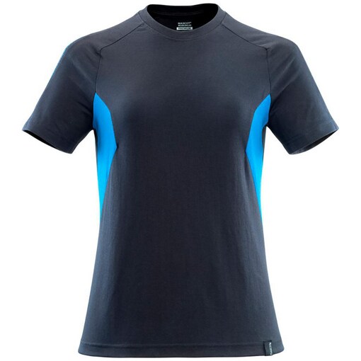 T-Shirt Damen ACCELERATE Schwarzblau/Azurblau L
