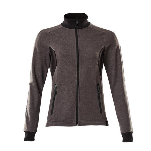 Sweat-Jacke Damen ACCELERATE Anthra./Schwarz XS