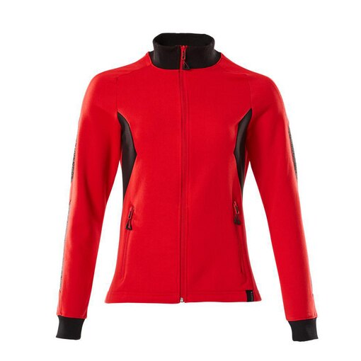 Sweat-Jacke Damen ACCELERATE Verkehrsrot/Schwarz 4XL