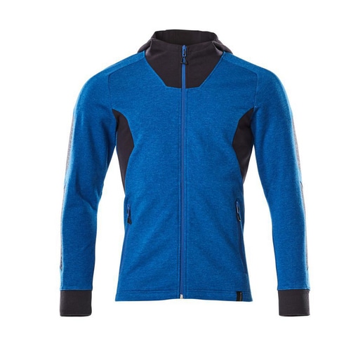 Kapuzen-Jacke ACCELERATE Azurblau/Schwarzblau XL