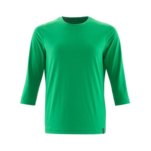 T-Shirt Damen, langarm CROSSOVER Grasgrün XL