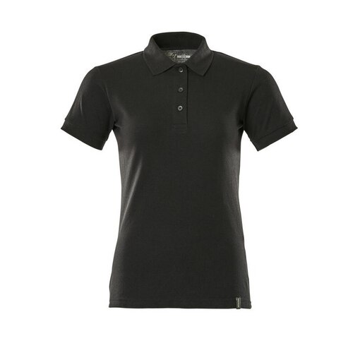 Polo-Shirt Damen CROSSOVER Vollschwarz XS