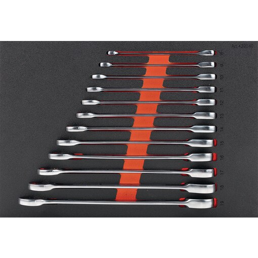 STRAIGHT GEAR WRENCH SET 8-19