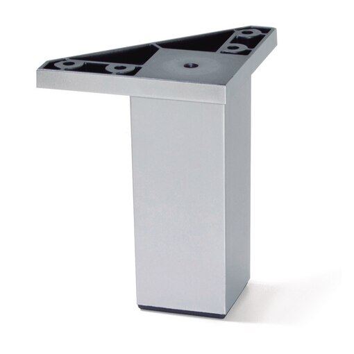 Möbelfüße Alumix 1, H. 100 mm, Schwarzer Kunststoff, Kunststoff, 20 St.
