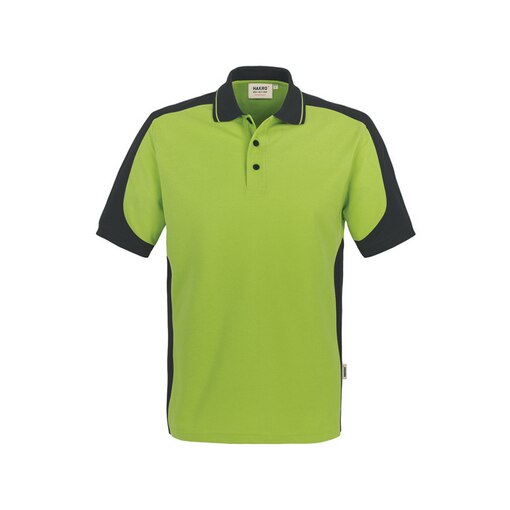 Polo-Shirt Mikralinar, kiwi/anthrazit, Gr. 4XL