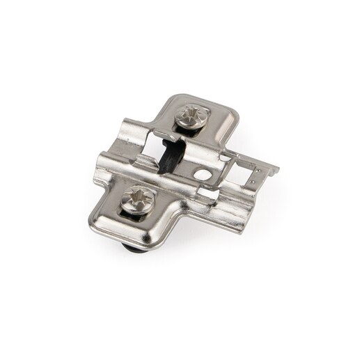 Emuca Montageplatte für X91/X92 zum Einpressen, Höhe: 0, Titanium, Stahl