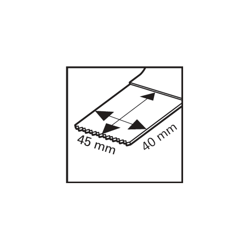 Pictogram saw blade 45x50